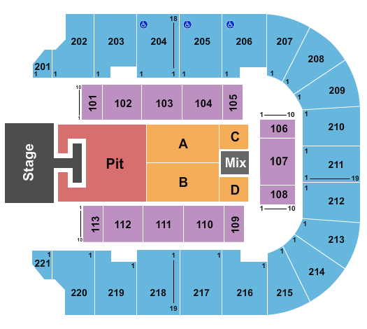 Cadence Bank Arena Hardy Seating Chart